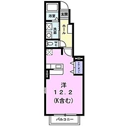 ベルコリーヌ ワンルームの間取図画像
