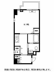 みた春日野 4階1Kの間取り
