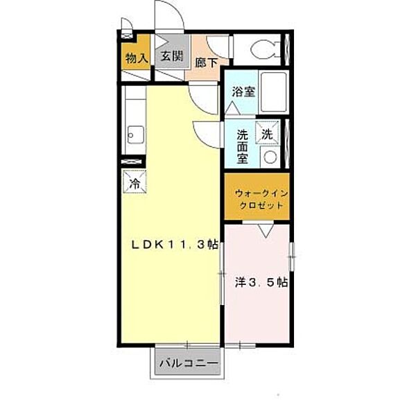 ルミエール ｜大阪府堺市北区北長尾町１丁(賃貸アパート1LDK・2階・37.78㎡)の写真 その2