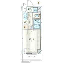 JR京浜東北・根岸線 蒲田駅 徒歩15分の賃貸マンション 3階1Kの間取り
