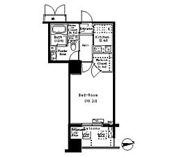 ParkAxis元浅草STAGE 1Kの間取図画像