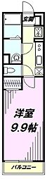 リブリ・オブリガータ国立 1Kの間取図画像