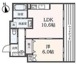 （シニア限定）へーベルヴィレッジときわ台〜Ｓｅｒｅｎｉｔｙ 1階1LDKの間取り