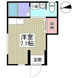 Brownie ワンルームの間取図画像