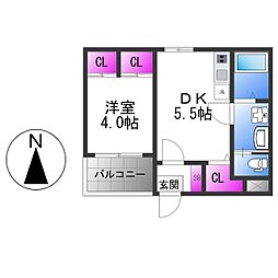 間取図画像 1DK
