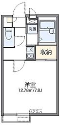 レオパレスＪ Ｋクローバー 2階1Kの間取り