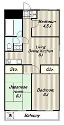 葵マンション 3LDKの間取図画像