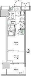 ブルックサイドレジデンス木場 2Kの間取図画像