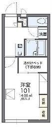 レオパレスコンフォート 1Kの間取図画像