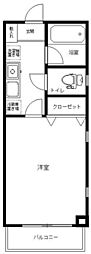プライマル白山 1Kの間取図画像