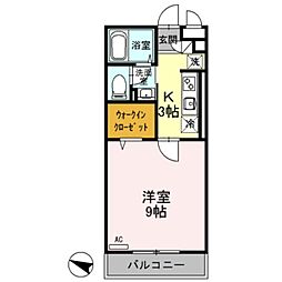 間取図画像 1K