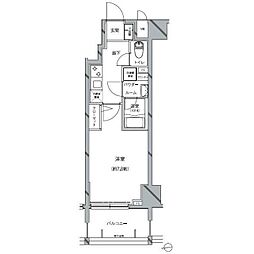 ARTESSIMO RILLIA 2階1Kの間取り