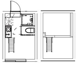 JR山手線 大崎駅 徒歩10分の賃貸アパート 1階ワンルームの間取り