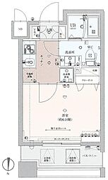 プレステージブリランテ押上 7階1Kの間取り
