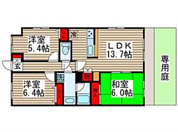 ベルドゥムール鎌ヶ谷初富 3LDKの間取図画像