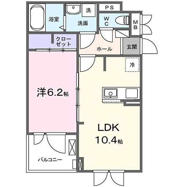 東京都八王子市石川町(賃貸アパート1LDK・2階・40.14㎡)の写真 その2