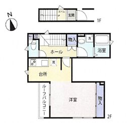 ネオ南池袋 1Kの間取図画像