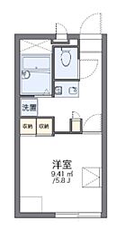 レオパレスホーステイル 1Kの間取図画像