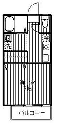 ファースト・カンフォート中央林間 1Kの間取図画像