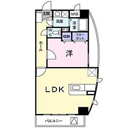 K・ブローテ・柏の葉B 1LDKの間取図画像