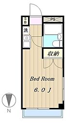 ナガヤ化学ビル 1Kの間取図画像