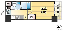 エステムプラザ神戸西4インフィニティ 1Kの間取図画像