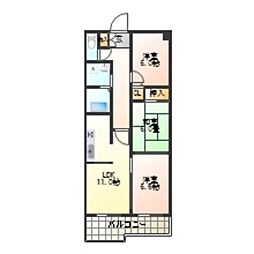 ネオロイヤルハイツあびこ 3LDKの間取図画像