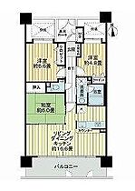 ライオンズマンション堺東  ｜ 大阪府堺市堺区北花田口町２丁（賃貸マンション3LDK・4階・73.08㎡） その2