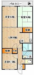 コート・ドゥ・ピエール 3LDKの間取図画像