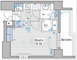 JR京浜東北・根岸線 大森駅 徒歩6分の賃貸マンション 10階1Kの間取り