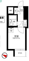 エヴェナール代々木 1Kの間取図画像