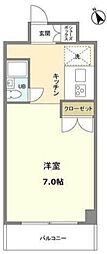 アルモニコンフォール ワンルームの間取図画像