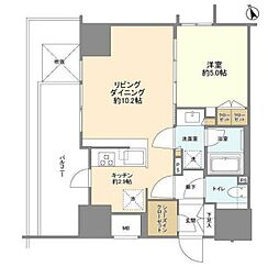 シティハウス西池袋 1LDKの間取図画像