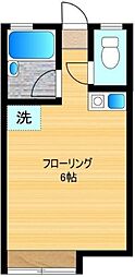 コーポハルノ ワンルームの間取図画像