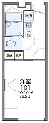 レオパレスヴェルデュール 1Kの間取図画像