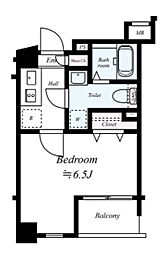 アーバイルGRANDE中野 3階1Kの間取り