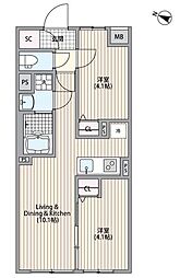 間取図画像 2LDK