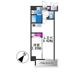 リアライズ宿院 1LDKの間取図画像