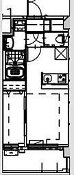 Alivis Shimo-Shinjo SoL TERRAC 1LDKの間取図画像