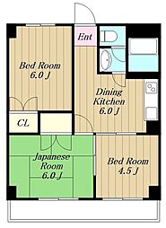 HSマンション 1階3DKの間取り