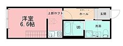 ハイロフト海老名 1Kの間取図画像