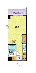 ベルーテ 3階1Kの間取り