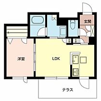 シャーメゾンガーデンズ須磨離宮 0102 ｜ 兵庫県神戸市須磨区離宮西町２丁目5-12（賃貸マンション1LDK・1階・40.22㎡） その2