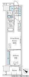 ロイヤルパークス有明 1LDKの間取図画像