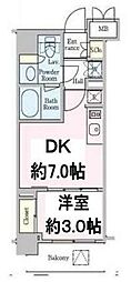 クレストコート押上 4階1DKの間取り