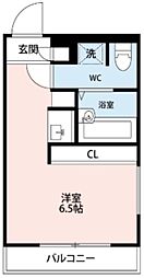 ダイレクトマンションNo.1 ワンルームの間取図画像
