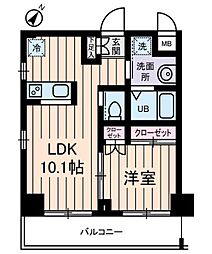 プレデパルク3 1LDKの間取図画像