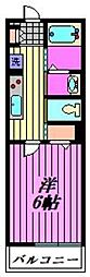 蕨市錦町2丁目アパート 1Kの間取図画像