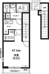 リブリ・フォレスト伊藤 1Kの間取図画像