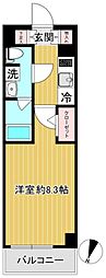 SHOKENレジデンス高島平1 1Kの間取図画像